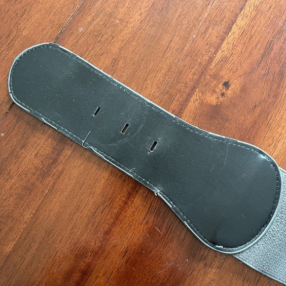 Y2K Gray Belt with Gold Buckle - Picture 6 of 6